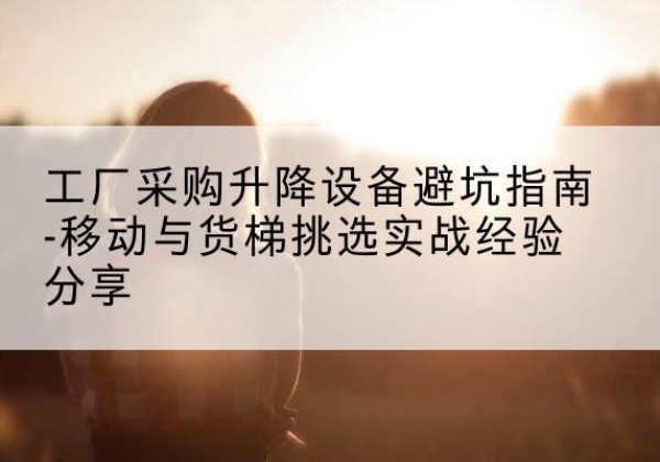 宣威移动式升降机怎么选-工厂采购升降设备避坑指南-移动与货梯挑选实战经验分享